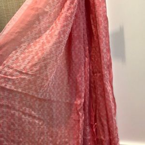 Tory Burch light weight logo scarf